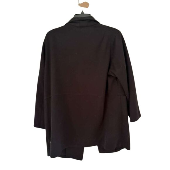 Max Studio Black Open Front Cardigan Jacket 1X - Picture 3 of 3